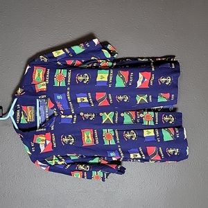 Pussers Island flags button up